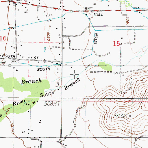 Topographic Map of South Fork Ogden River, UT