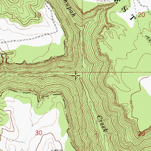 Topographic Map of South Fork North Fork Quitchupah Creek, UT