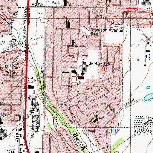 Topographic Map of MarLon Hills Elementary School, UT