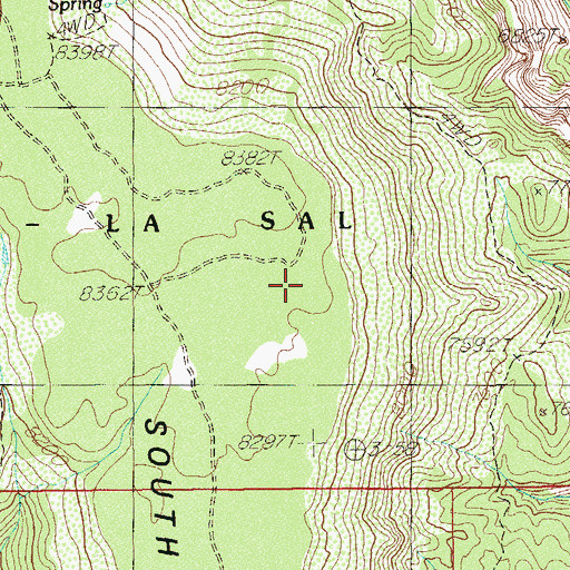 Topographic Map of South Long Point, UT