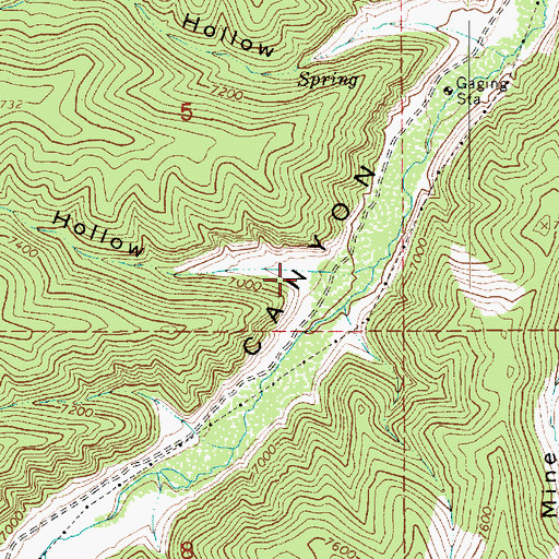 Topographic Map of South Lost Hollow, UT