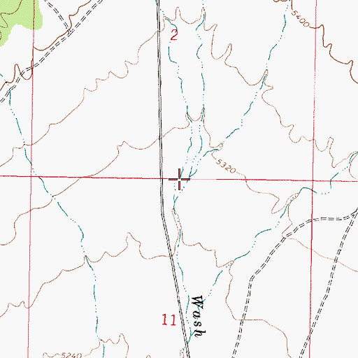 Topographic Map of South Oak Brush Wash, UT