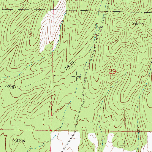 Topographic Map of South Pine Canyon, UT