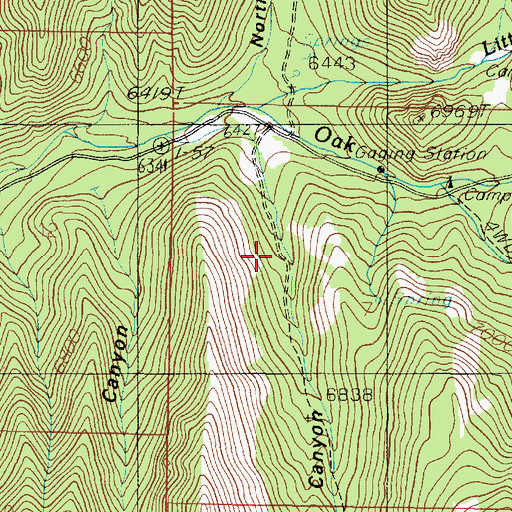 Topographic Map of South Walker Canyon, UT