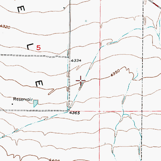 Topographic Map of South Willow Canyon, UT