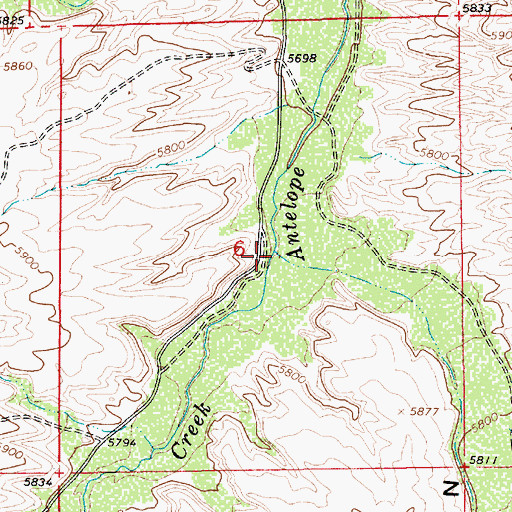 Topographic Map of Sowers Canyon, UT