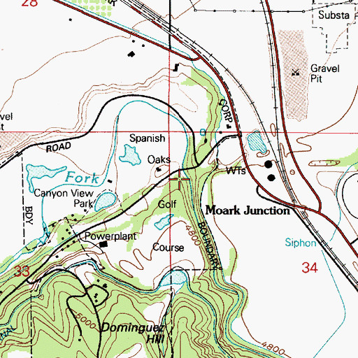 Topographic Map of Spanish Fork Canyon, UT