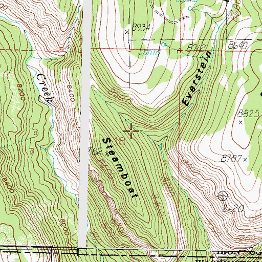 Topographic Map of Spanish Hollow, UT