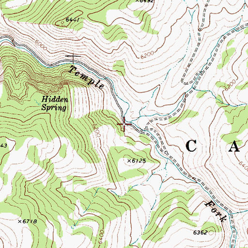 Topographic Map of Spawn Creek, UT