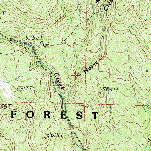 Topographic Map of Spirit Creek, UT