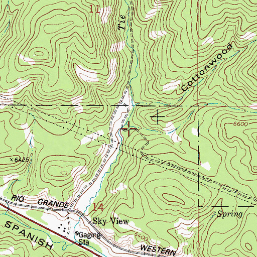 Topographic Map of Spring Canyon, UT