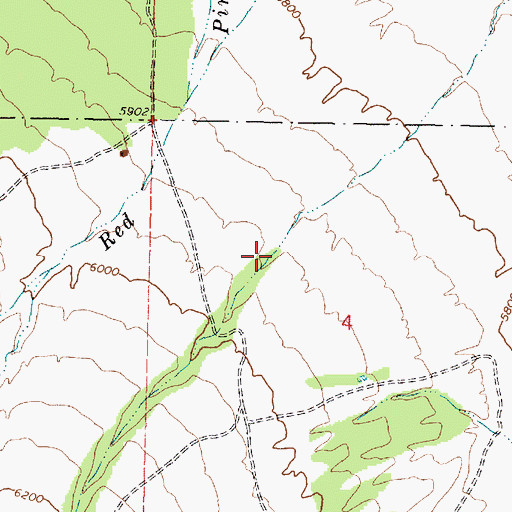 Topographic Map of Spring Canyon, UT