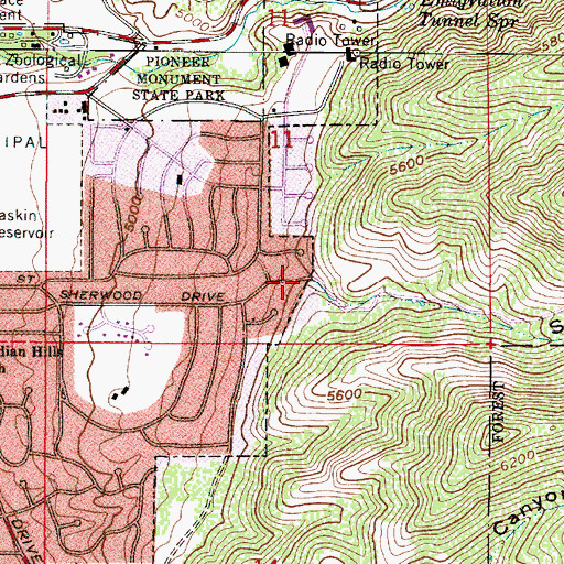 Topographic Map of Spring Canyon, UT