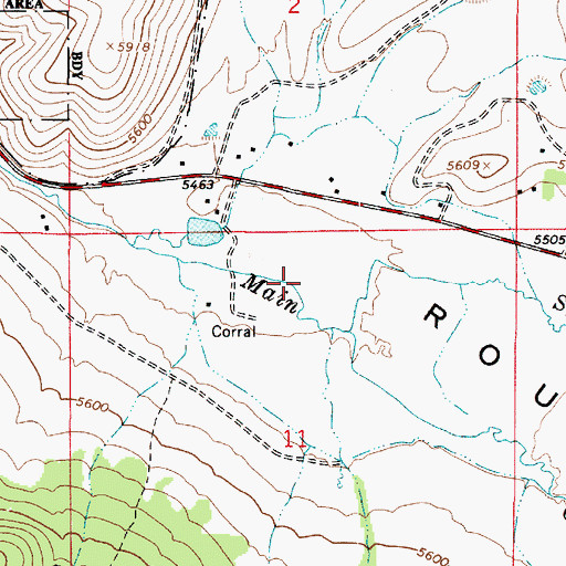 Topographic Map of Spring Creek, UT