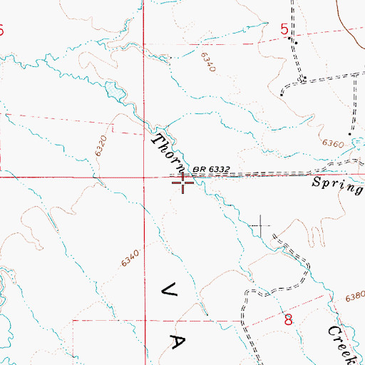 Topographic Map of Spring Creek, UT