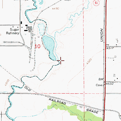 Topographic Map of Spring Creek, UT