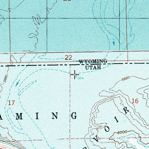 Topographic Map of Spring Creek, UT