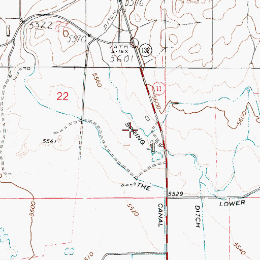 Topographic Map of Spring Ditch, UT
