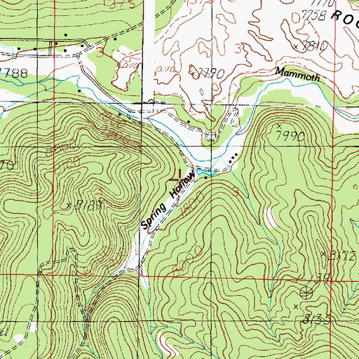 Topographic Map of Spring Hollow, UT