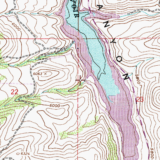 Topographic Map of Spring Hollow, UT