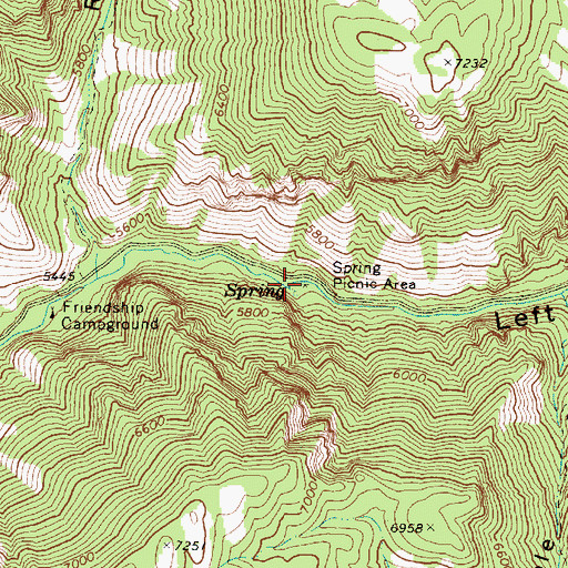 Topographic Map of Spring Picnic Area, UT