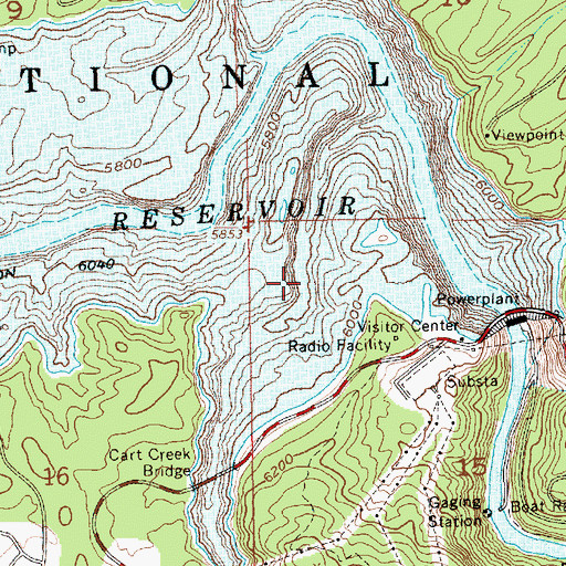 Topographic Map of Spruce Creek, UT