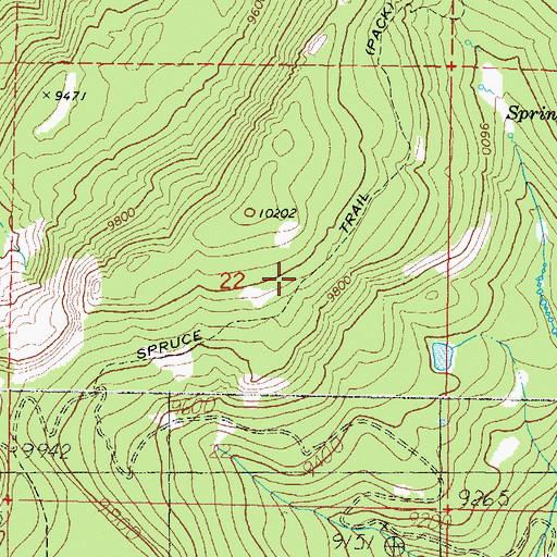 Topographic Map of Spruce Trail, UT