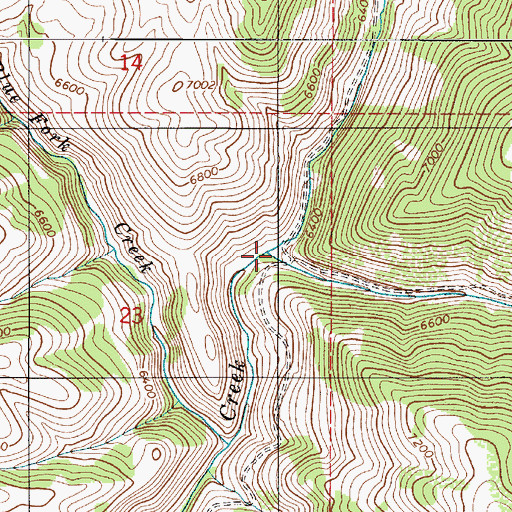 Topographic Map of Squaw Creek, UT