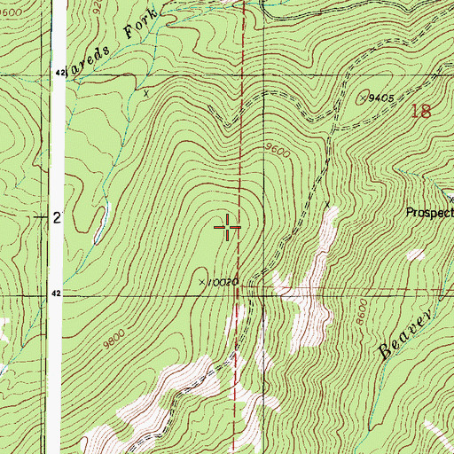 Topographic Map of Staley Pasture, UT