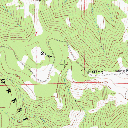 Topographic Map of Star Point, UT
