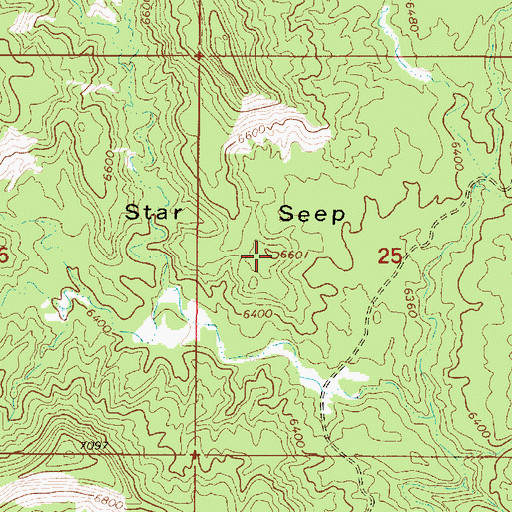 Topographic Map of Star Seep, UT