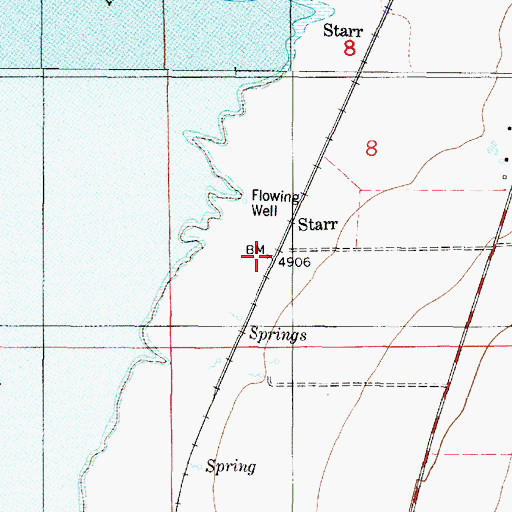 Topographic Map of Starr, UT