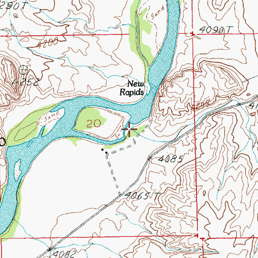 Topographic Map of Stearns Creek, UT
