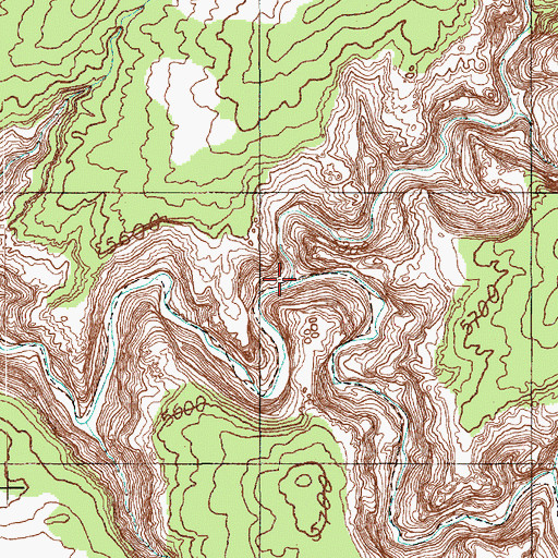 Topographic Map of Step Canyon, UT