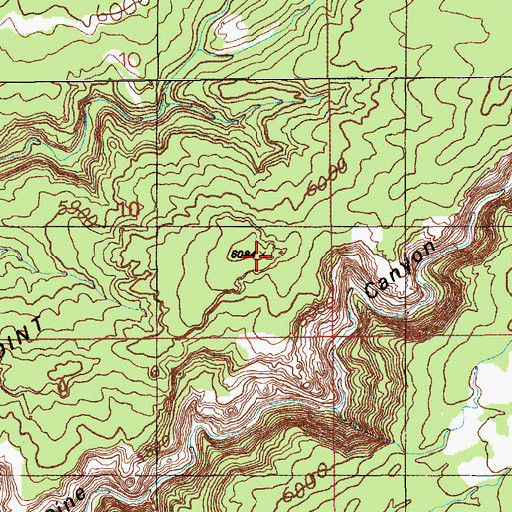 Topographic Map of Step Point, UT
