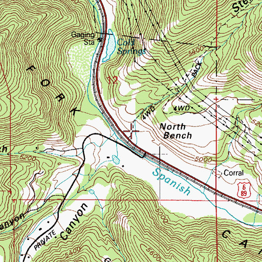 Topographic Map of Sterling Hollow, UT