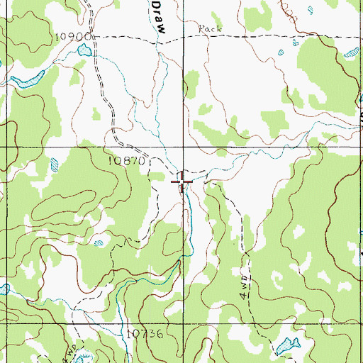 Topographic Map of Stink Draw, UT