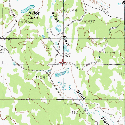 Topographic Map of Stink Flats, UT