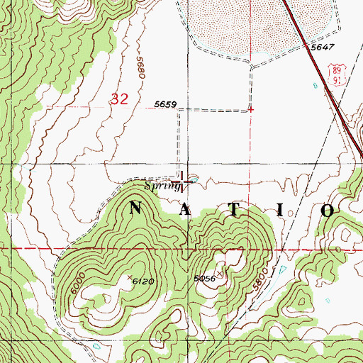 Topographic Map of Stock Pond, UT