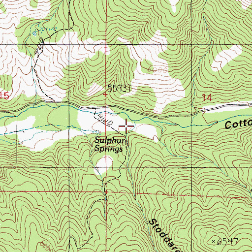 Topographic Map of Stoddard Canyon, UT