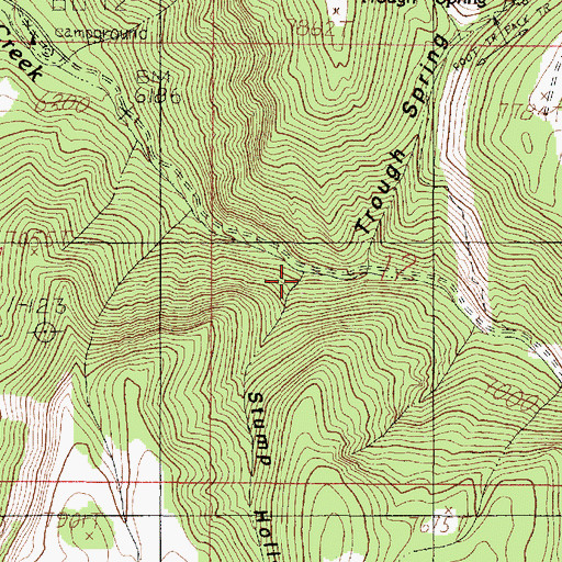 Topographic Map of Stump Hollow, UT
