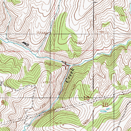 Topographic Map of Sugar Pine Canyon, UT