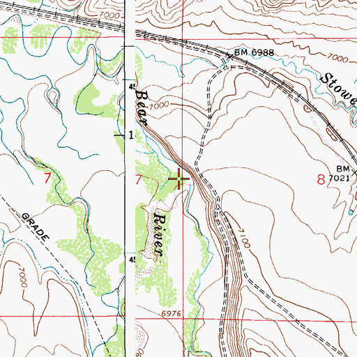 Topographic Map of Sulphur Creek, UT