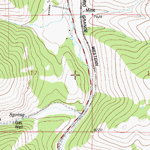 Topographic Map of Sulphur Spring, UT