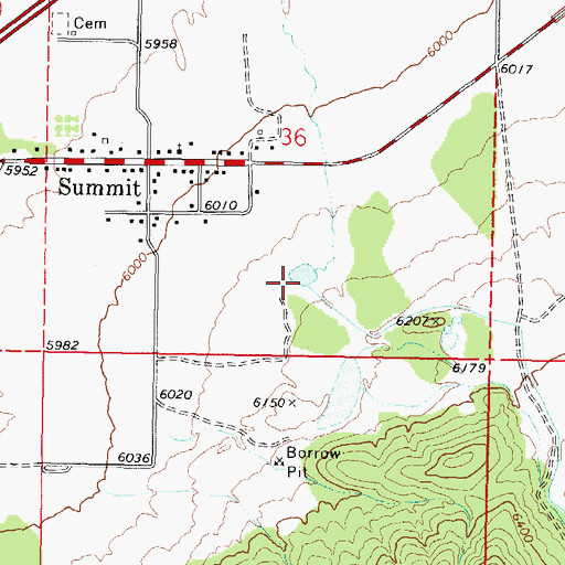 Topographic Map of Summit Creek, UT