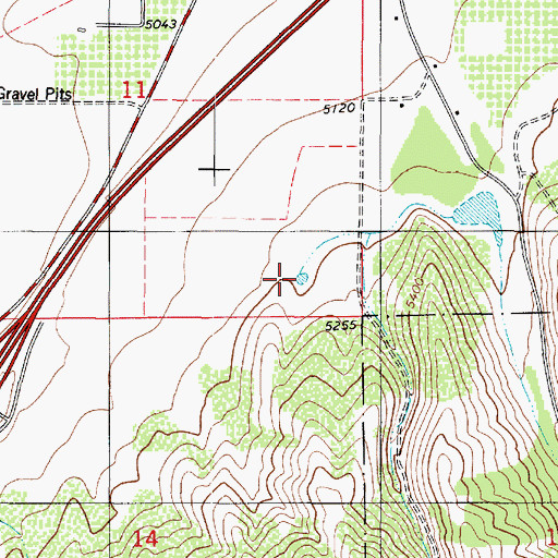 Topographic Map of Summit Creek, UT