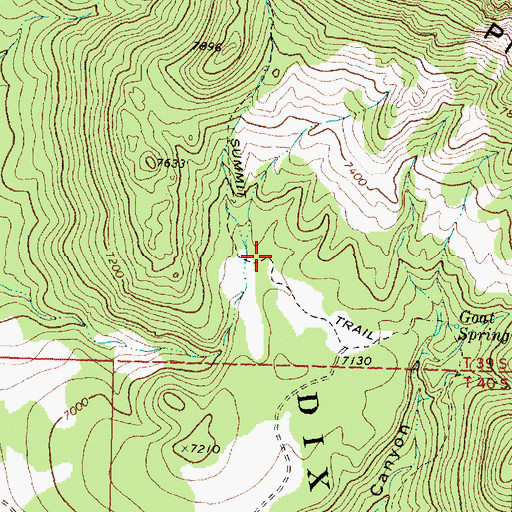 Topographic Map of Summit Trail, UT