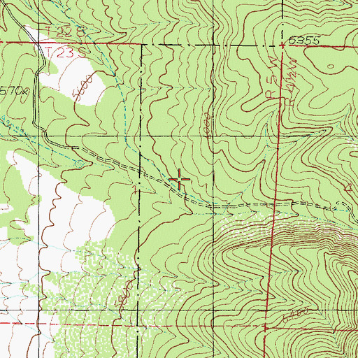 Topographic Map of Sunset Canyon, UT