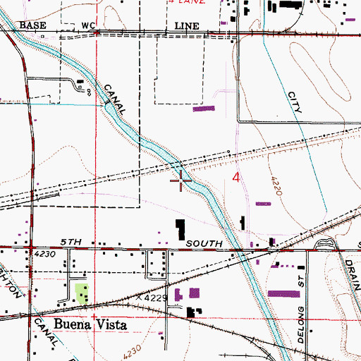 Topographic Map of Surplus Canal, UT