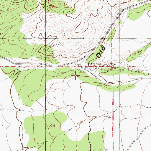 Topographic Map of Suttons Canyon, UT